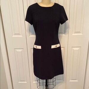 Tommy Hilfiger Blue Sheath Mini Dress Short Sleeve